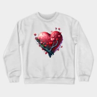 beautiful heart for a loved one for valentine's day Crewneck Sweatshirt